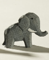 Noah's Ark Wood Advent Calendar Elephant