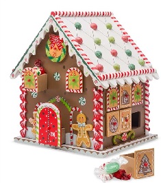 gingerbread advent calendar, gingerbread wood calendar, gingerbread house calendar, 